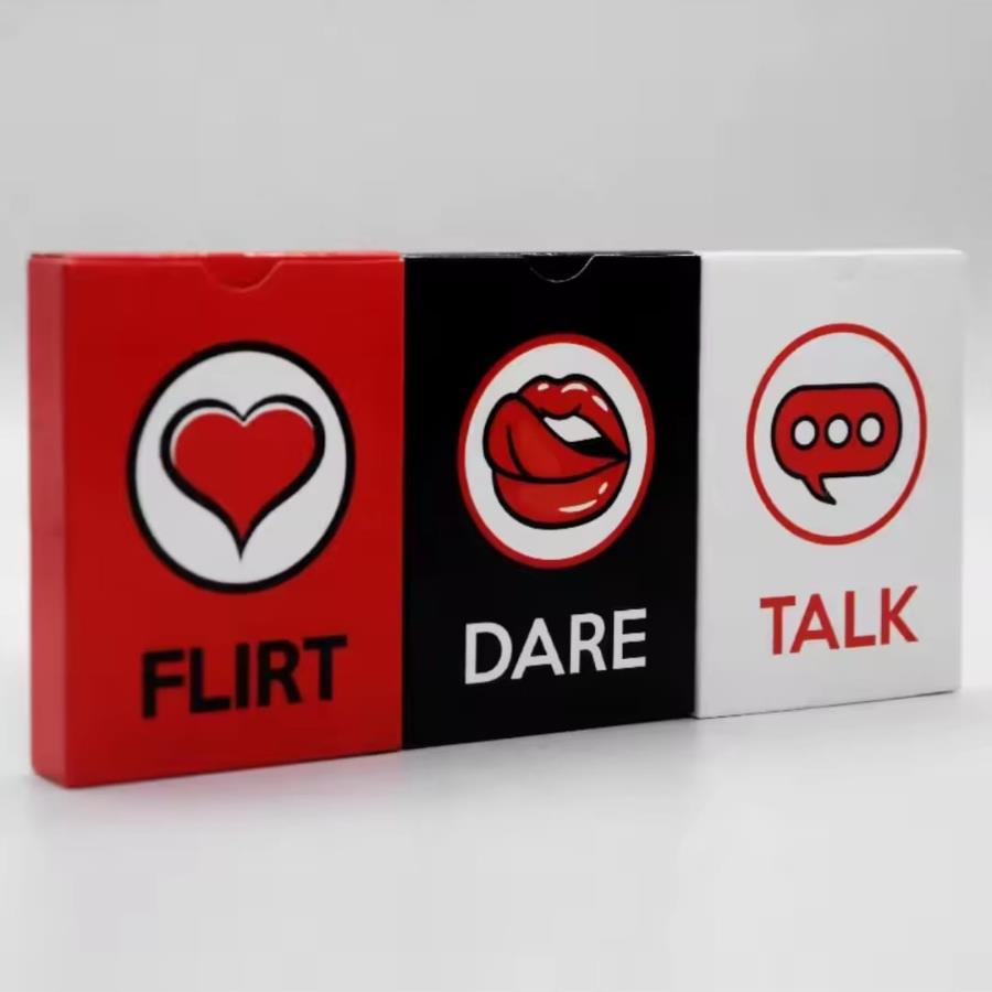 Talk, Flirt y Dare Juego de Cartas